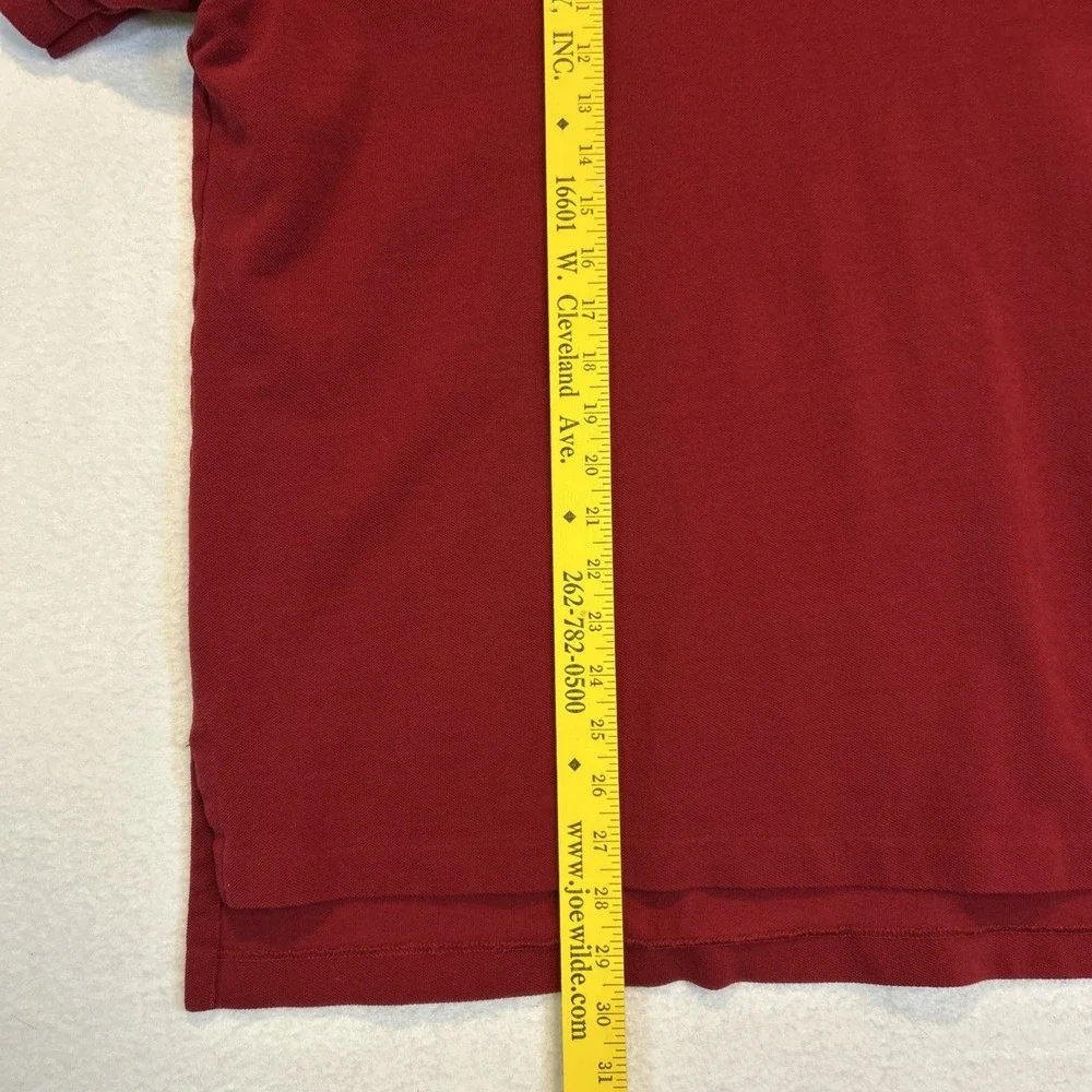 Ralph Lauren Polo Golf Shirt Mens XL Red Short Sleeve 100% Cotton Vintage Pique